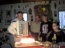Mit Josef, Jana und Klara auf dem Tannenberg in Bhmen